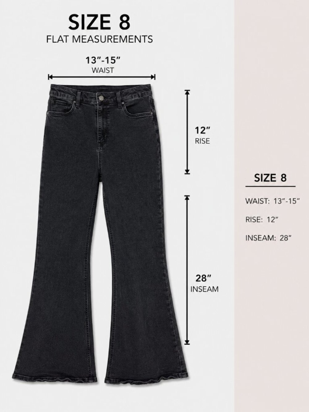 Arizona Black Flare Jeans